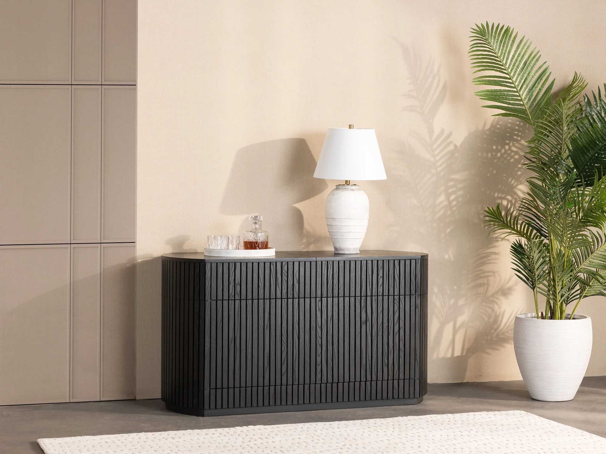 Transformer Round Sideboard - Panel Storage - Image 19