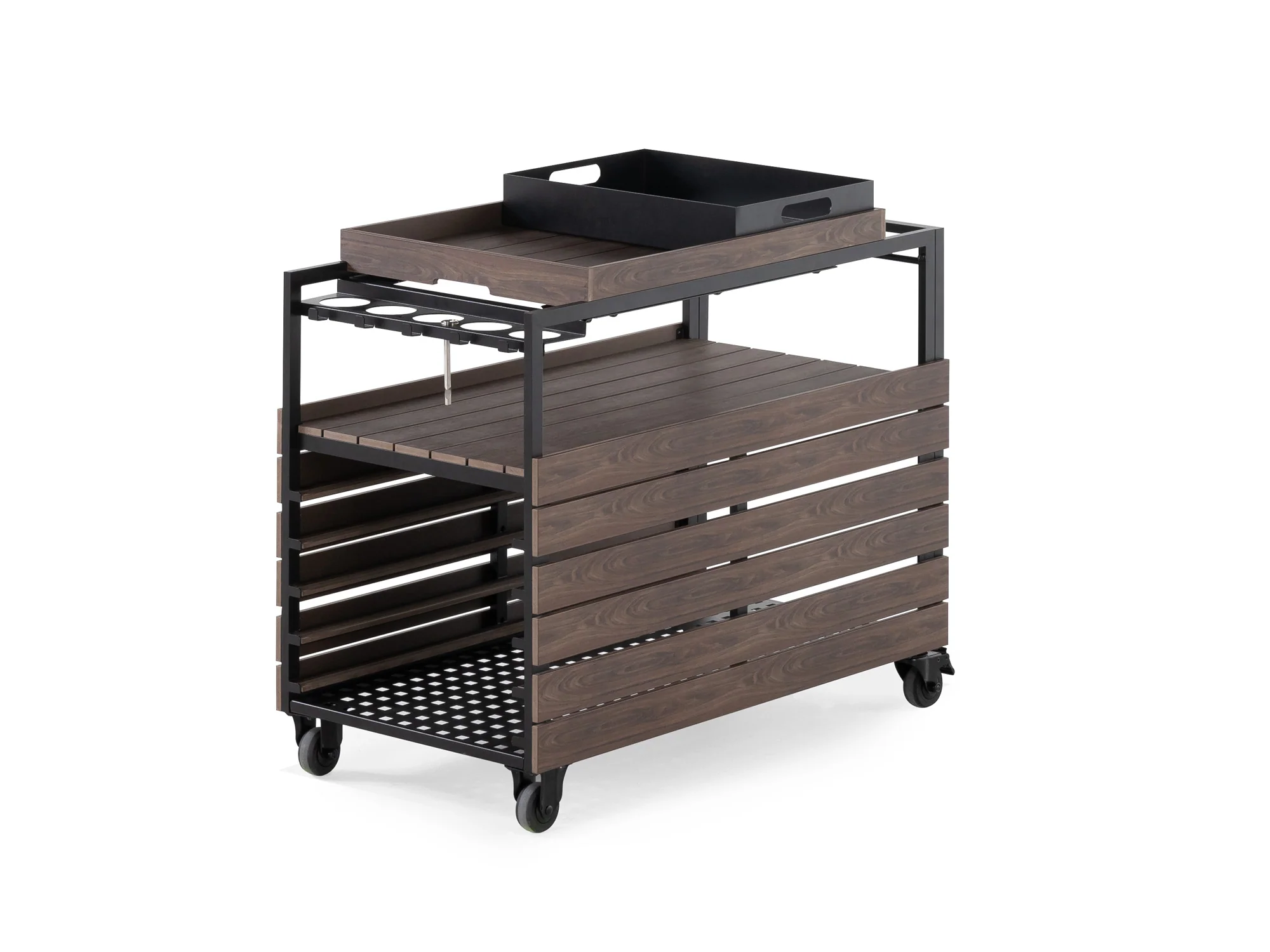 Transformer Outdoor Bar Cart - Panel Storage - Image 13