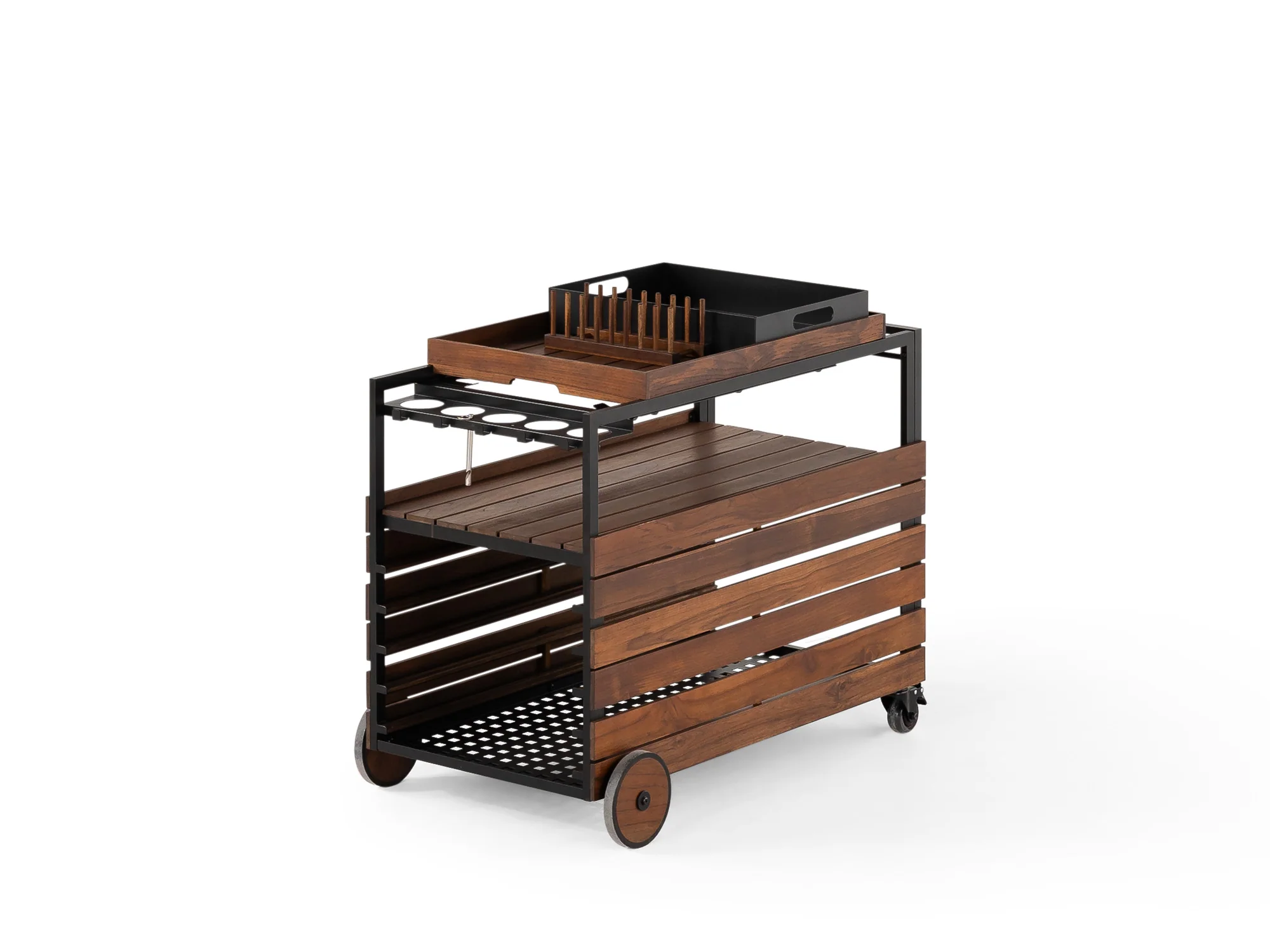 Transformer Outdoor Bar Cart - Panel Storage - Image 16