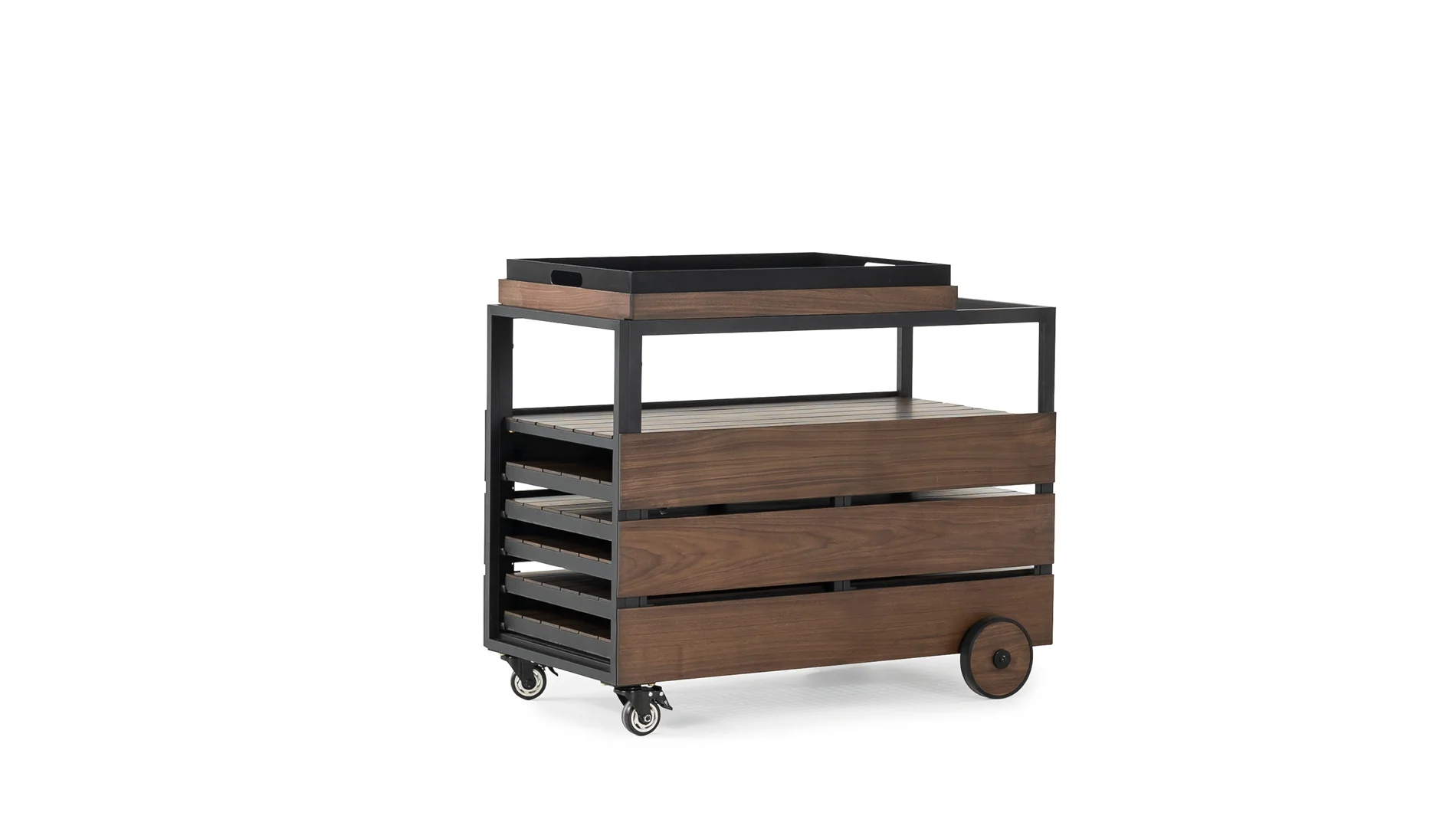Transformer Outdoor Bar Cart - Panel Storage - Image 17
