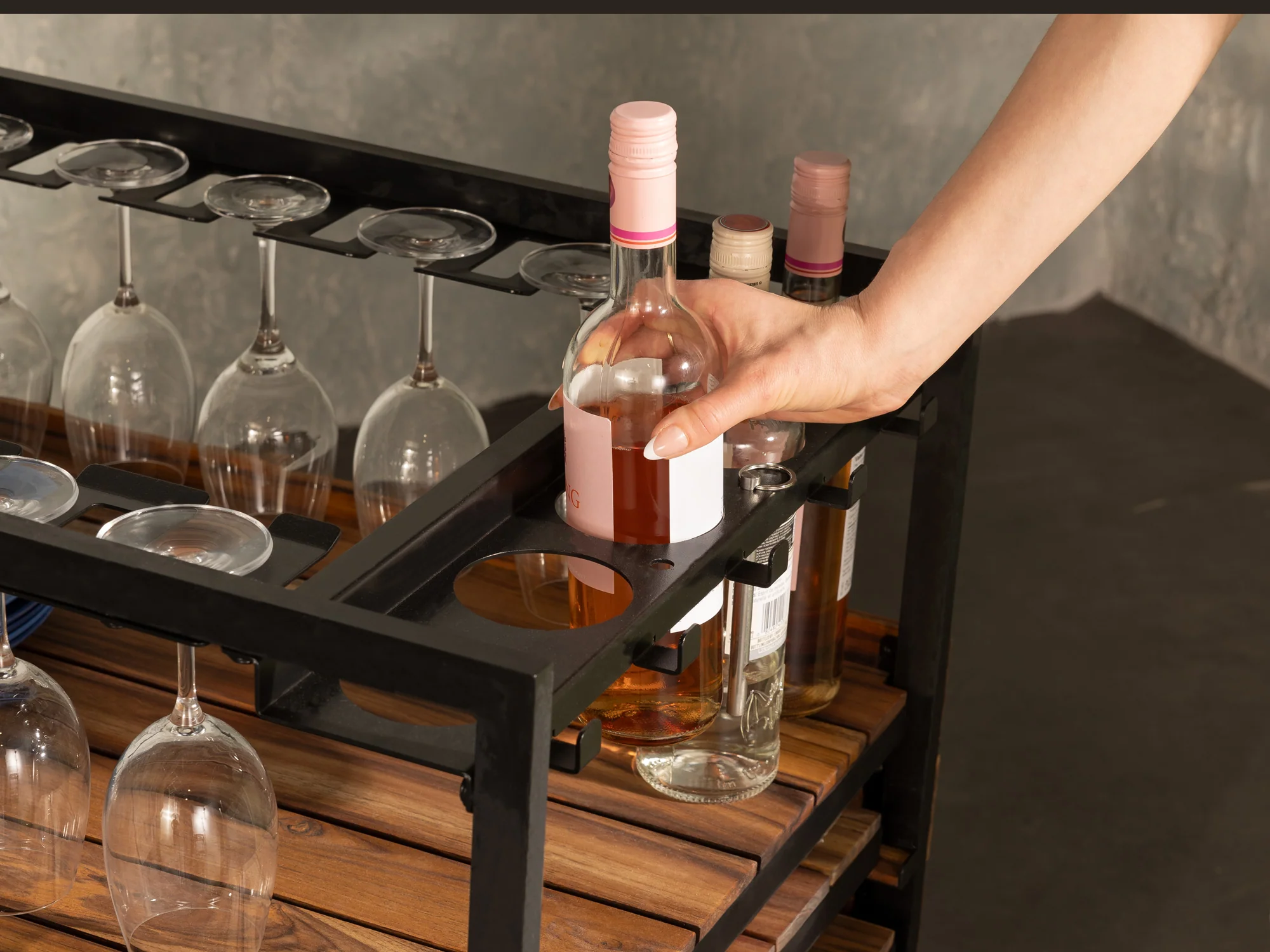 Transformer Outdoor Bar Cart - Panel Storage - Image 33