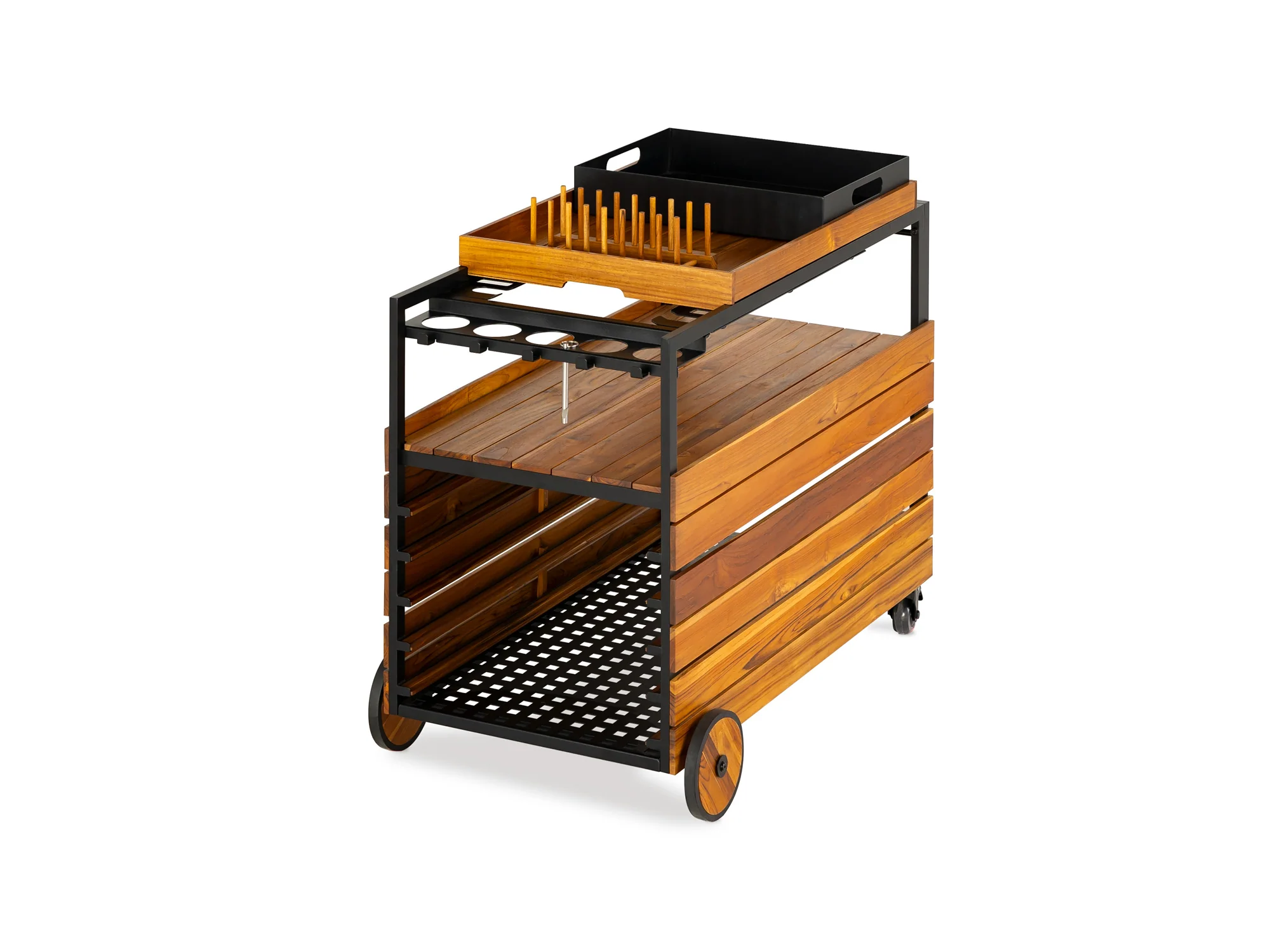 Transformer Outdoor Bar Cart - Panel Storage - Image 38