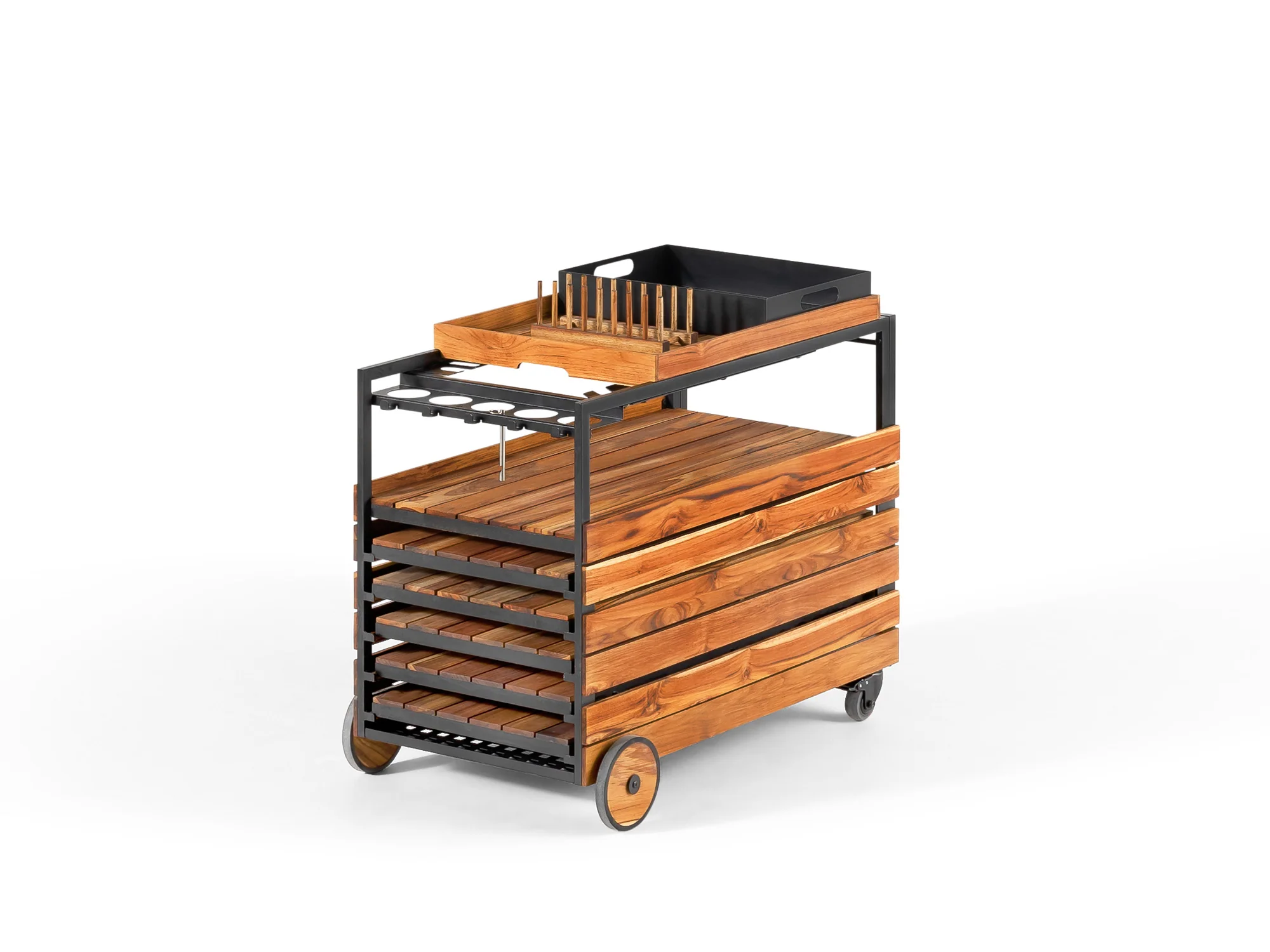 Transformer Outdoor Bar Cart - Panel Storage - Image 42