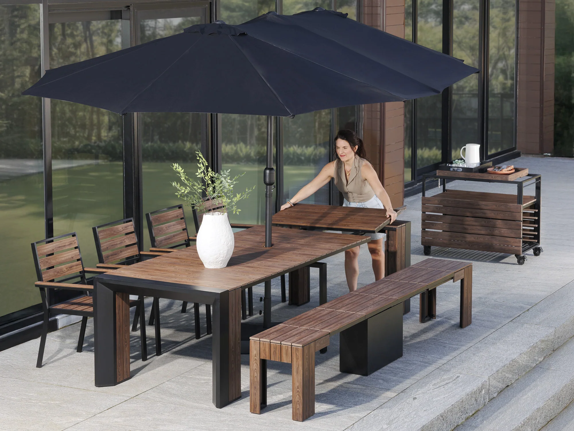 Transformer Outdoor Patio Umbrella - Image 15