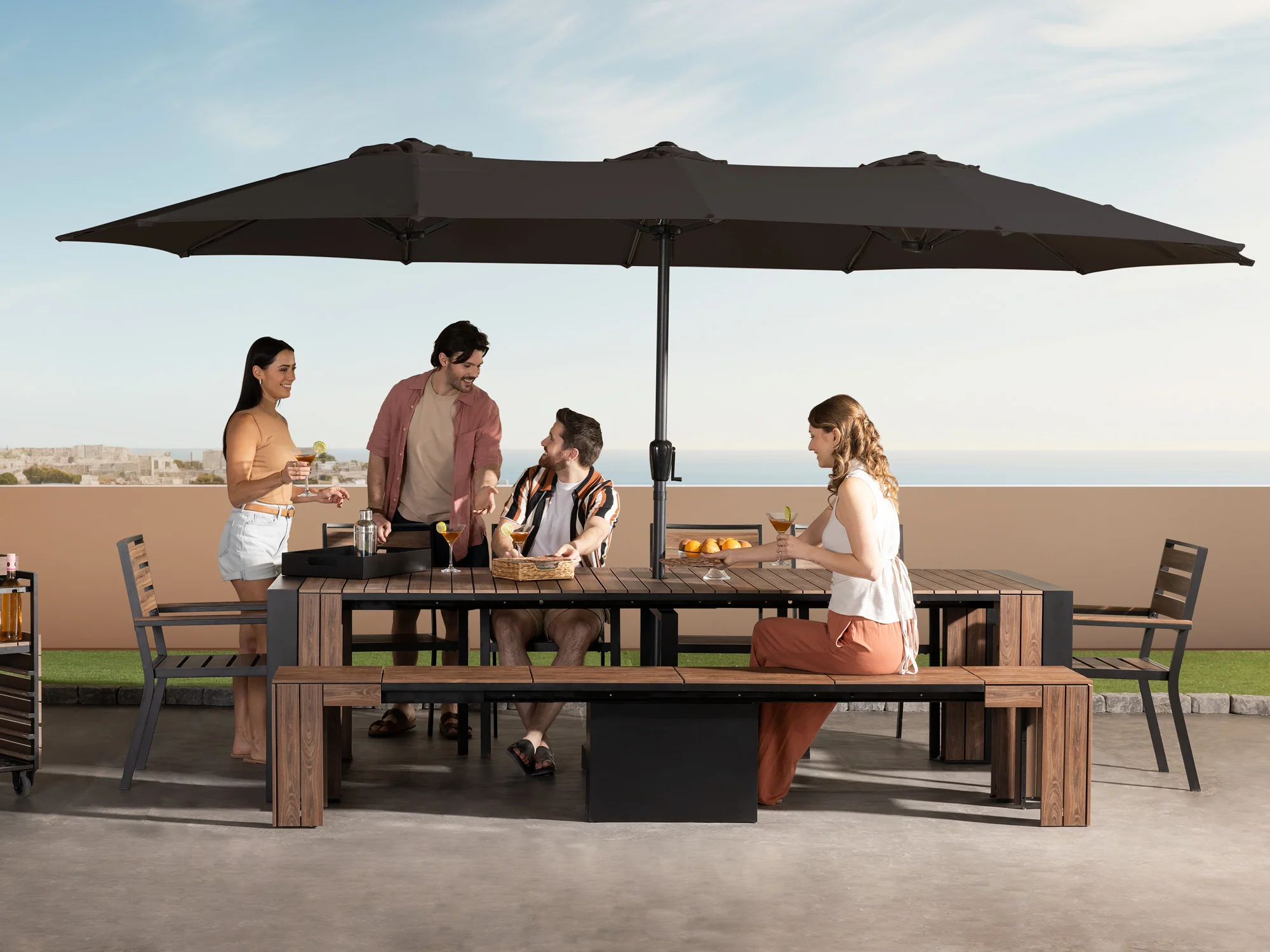 Transformer Outdoor Patio Umbrella - Image 16